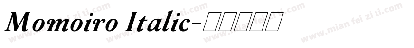 Momoiro Italic字体转换